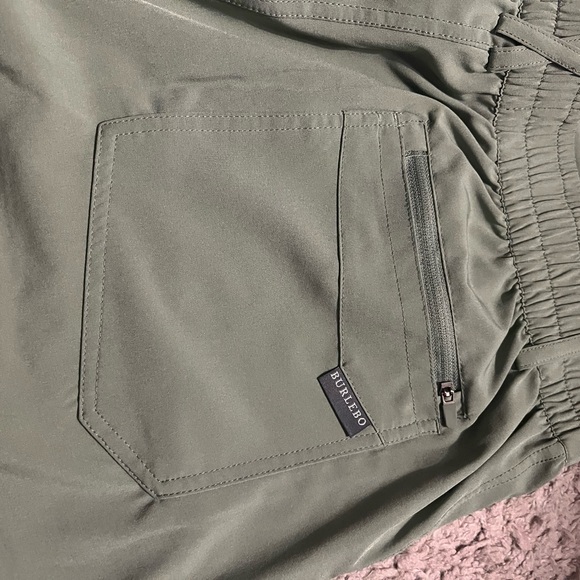 BURLEBO Olive green shorts - Picture 5 of 5